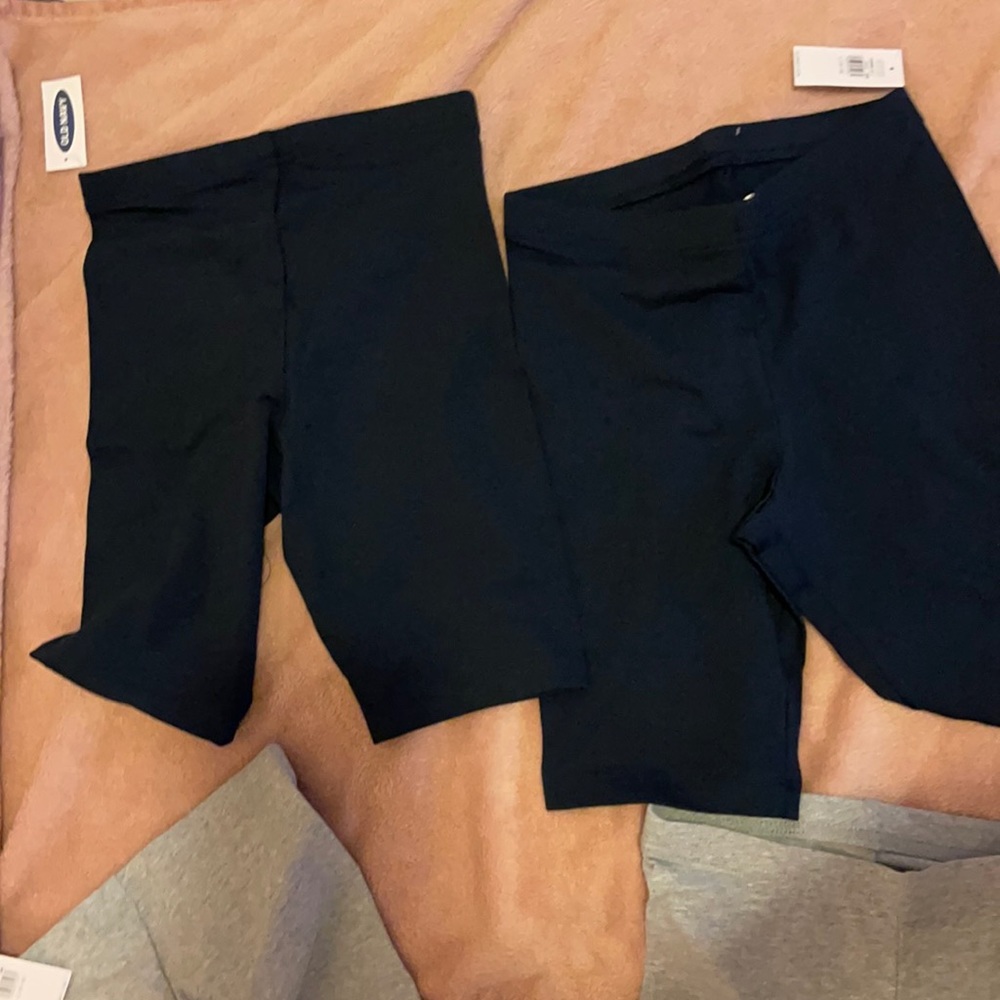 Navy Blue Girl Biker Shorts